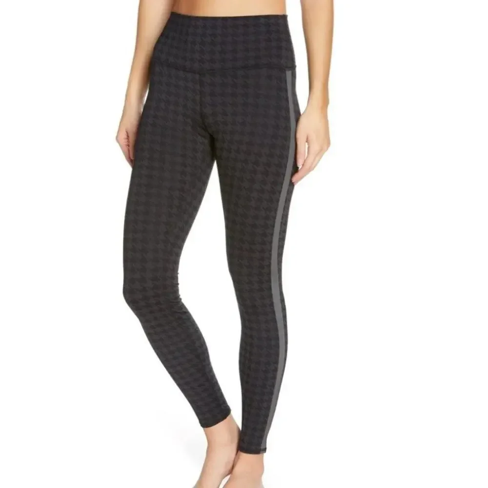 ALO Yoga High Waist Leggings- Jacquard Houndstooth Size XS Extra Small